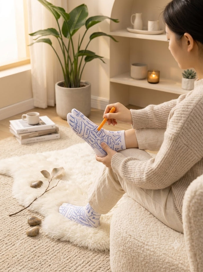 Acupressure Therapy Reflexology Socks (1 Set)